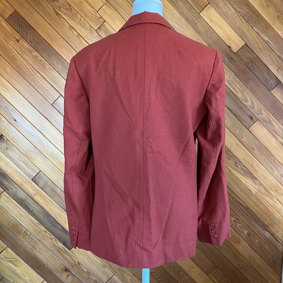 Vintage 60s/70s Pendleton Burnt Orange Wool Blazer - Picture 2 of 7